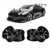 RC Wheel Hub, 4Pcs/Set Aluminum Alloy Wheel Hub RC Accessories for 1/10 Flat Sports Car(Black) view 2