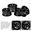 RC Wheel Hub, 4Pcs/Set Aluminum Alloy Wheel Hub RC Accessories for 1/10 Flat Sports Car(Black) view 4