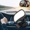 1Pc Baby Car Mirror, Adjustable Baby Child Backseat Rear View Safety Mirror With Suction Cup Clip, Black ABS Acrylic Rear Facing Seat Mirror for Infant Toddler Child view 1