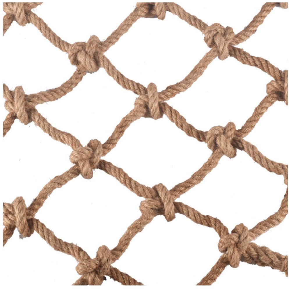 Rope Net Kids Climbing Safety Net Heavy Duty Hemp Rope Cargo Net Outdoor Garden Plant Protective Net Playground Swingset Rock Treehouse Railing (Size : 3 * 10m(10 * 33ft))