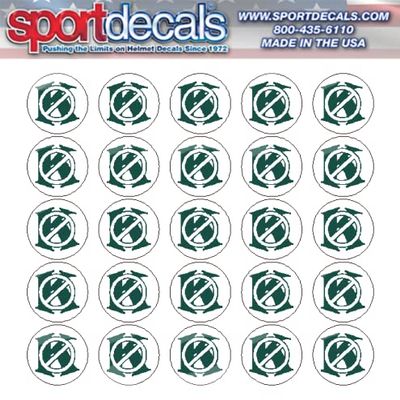 Sportdecals Baseball no K 3/4" Award Decals (Forest on White)