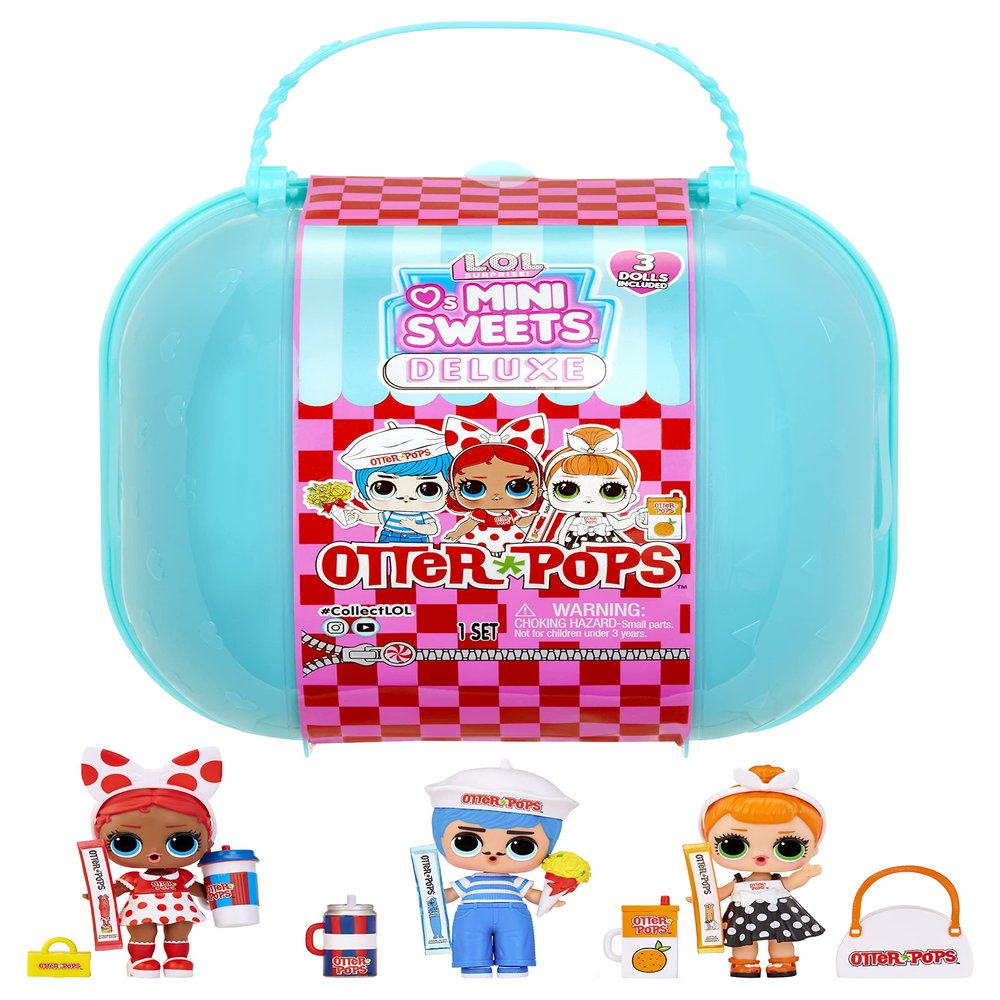L.O.L. Surprise! Loves Mini Sweets Otter Pops Deluxe Pack with 20+ Surprises, Including 3 Collectible Dolls and Accessories, Holiday Toy, Great Gift Kids Ages 4 5 6+ Years Old(Multi Color)
