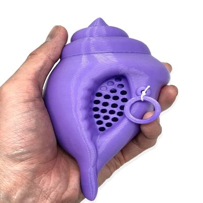 MunnyGrubbers - Original Mystic Conch Shell - Non-Canon Parody of Magic Conch Shell - Ask a YES or NO Question and Pull String - Fortune Telling - Decision Making - (V4+ Lavender)