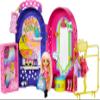 Barbie Extra Minis Doll & Fashion Playset with 15+ Pieces, Boutique with Small Doll, Clothes & Accessories Including Gummy Bear Keychain view 1