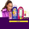 Barbie Extra Minis Doll & Fashion Playset with 15+ Pieces, Boutique with Small Doll, Clothes & Accessories Including Gummy Bear Keychain view 2