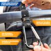 2 Pcs Black Baby Stroller Hooks for Hanging | Multipurpose Stroller Straps with Durable and Stylish Stroller Clips for Diaper Bags | The Perfect Mummy Hook for Pram, Wheelchair, Shopping and Pet Carts view 2