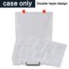 Double Layer Case Compatible with Akedo Ultimate Arcade Warriors Figures Packs, Mini Battling Action Character Collector Storage Fits for Battle Arena/ for Legendary Attack Toy Figure Bots (Box Only) view 3