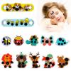 12 pcs Stick-on Fever Indicator Forehead Fever Kids Cartoon Stickers Temperature Fever Patch view 1