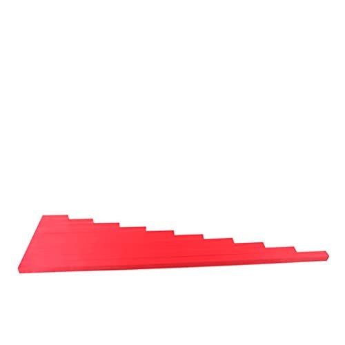 Montessori Long Red Rods - Stacked Arrangement Sensory Math Game for 3+ Year Olds