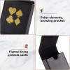2 Pieces Single Deck PU Leather Playing Card Case Holder Black Brown Deck Holder Playing Card Holders for Adults Box Protector Poker Case Fits Poker and Bridge Size for 3.54x 2.36 Inch Gard view 2