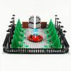 BAENRCY Park Building Blocks Fountain Sencery Accessories Street Set Building Bricks Kit DIY Building Set Compatible All Major Brands (with 10"x10"Baseplate) view 3