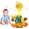 Talking Dancing Duck Toy, Repeating What You Say, Mimicking Toy Dancing Duck Baby Toys for Infants, Singing Duck Stuffed Animal Plush Toys, Baby Toys 6-12 Months Musical Interactive Tummy Time Gifts view 1
