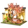 Montidey Chinese Style Lute-Playing, Chess, Calligraphy, and Painting,Wooden Miniature Dollhouse Kit with Furniture,DIY Antique Courtyard Model Dollhouse Puzzle Craft Gift (Lute-Playing) view 1