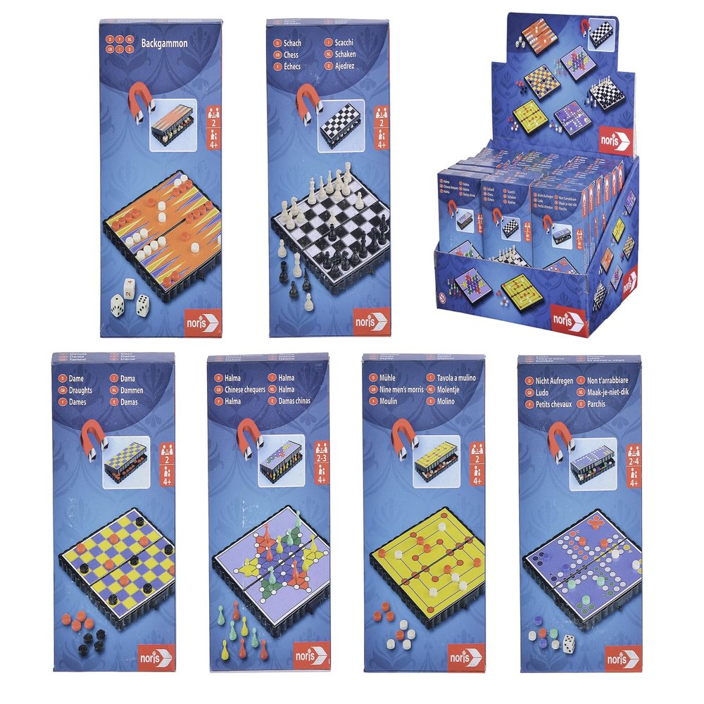 Noris Spiele Magnetic Travel Game 6 Assorted (Game)