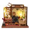 Montidey Chinese Style Lute-Playing, Chess, Calligraphy, and Painting,Wooden Miniature Dollhouse Kit with Furniture,DIY Antique Courtyard Model Dollhouse Puzzle Craft Gift (Painting) view 3
