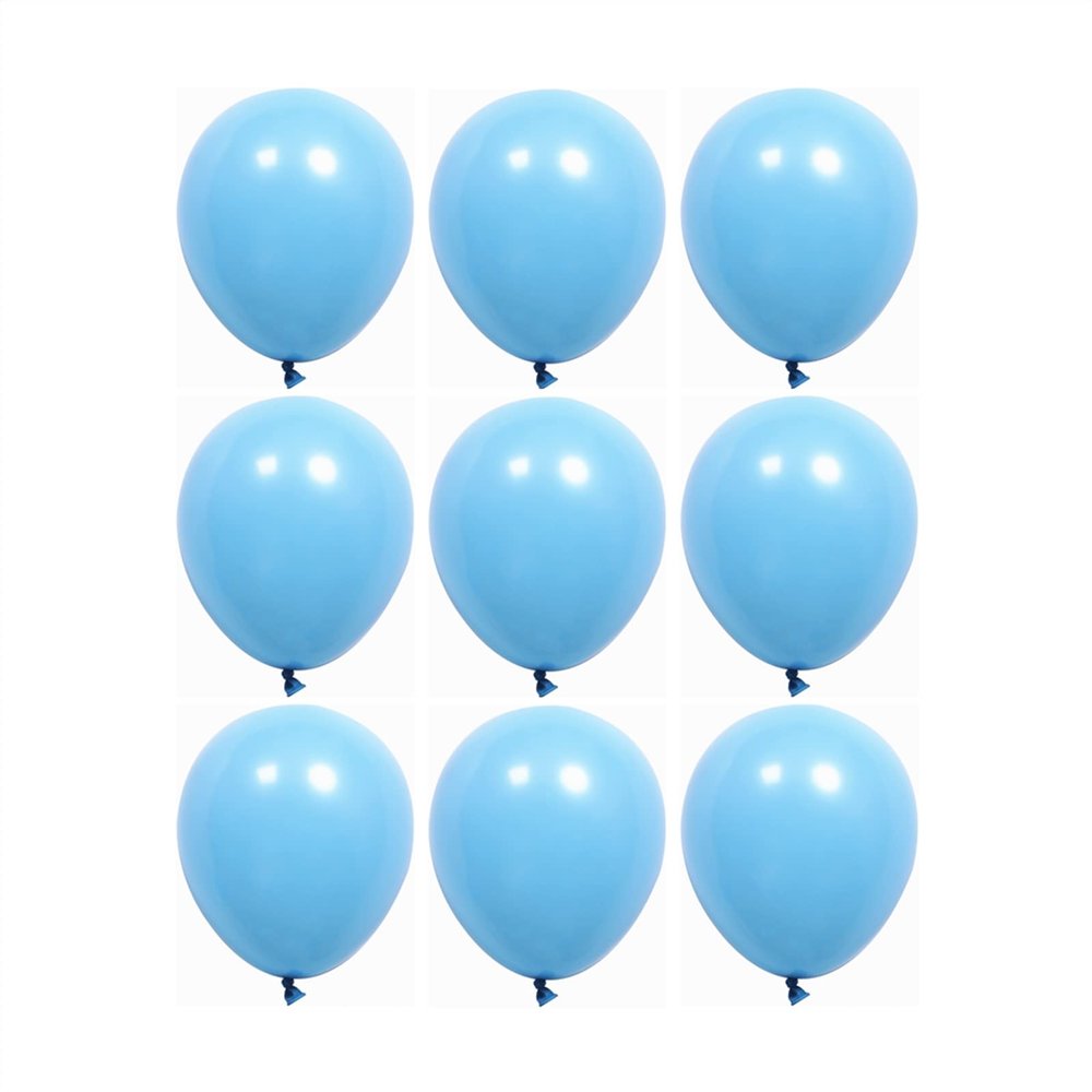 18 inch Pastel Blue Balloons, 15 pcs Big Thicker Baby Blue Latex Balloons for Birthday Wedding Baby Shower Party Decorations (Pastel Blue)