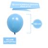 18 inch Pastel Blue Balloons, 15 pcs Big Thicker Baby Blue Latex Balloons for Birthday Wedding Baby Shower Party Decorations (Pastel Blue) view 2