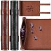 Civaner Dice Mat Tray Rolling Mat with Zipper PU Leather Folding Scroll Dice Bag Holder Table Christmas Game Accessories(Brown, Black,2 Pieces) view 1