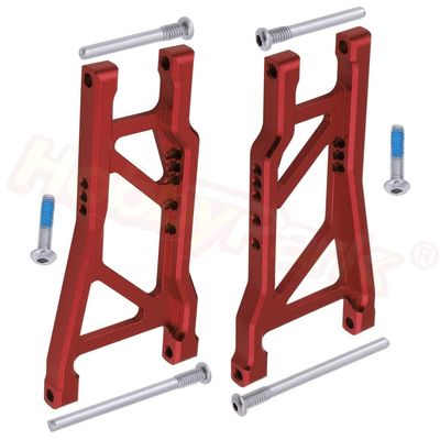 Replacement Part For Metal Aluminum Alloy Rear Suspension Arms 2555 For 1/10 2WD Short Course RC Car Upgrade Parts - (Color: Red 7848)