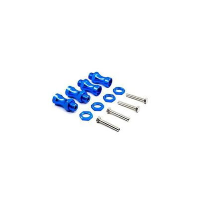 Replacement Part For 4PCS 12mm To 17mm Wheel Hex Hub Adapter Extension 30mm For 1/10 Switch To 1/8 Cross-country/Short Truck RC Model Car Parts - (Color: Dark Blue)