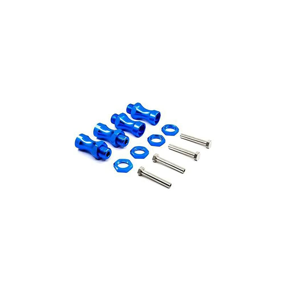 Replacement Part For 4PCS 12mm To 17mm Wheel Hex Hub Adapter Extension 30mm For 1/10 Switch To 1/8 Cross-country/Short Truck RC Model Car Parts - (Color: Dark Blue)