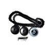 Replacement Part For 1set Plastic Wheel Track With Bearing Wheel+ Driving Wheel+ Track For Tank Chassis Tracked Vehicle Motor - (Color: Set Of Track Wheels) view 1