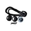 Replacement Part For 1set Plastic Wheel Track With Bearing Wheel+ Driving Wheel+ Track For Tank Chassis Tracked Vehicle Motor - (Color: Set Of Track Wheels) view 2