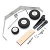 Replacement Part For Aluminum Alloy Tricycle Landing Gear W/Steel Ring Tail Wheel For RC Airplane Model Fix Wing - (Color: Tricycle Gear Set) view 2