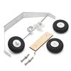 Replacement Part For Aluminum Alloy Tricycle Landing Gear W/Steel Ring Tail Wheel For RC Airplane Model Fix Wing - (Color: Tricycle Gear Set) view 3