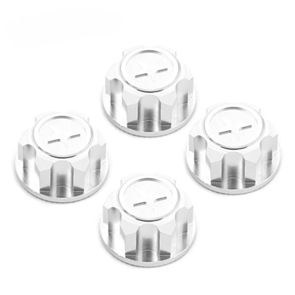 Replacement Part For 17mm Hex Wheel Mount Nuts For X-MAXX RC Car Parts Metal Set - (Color: Silver)