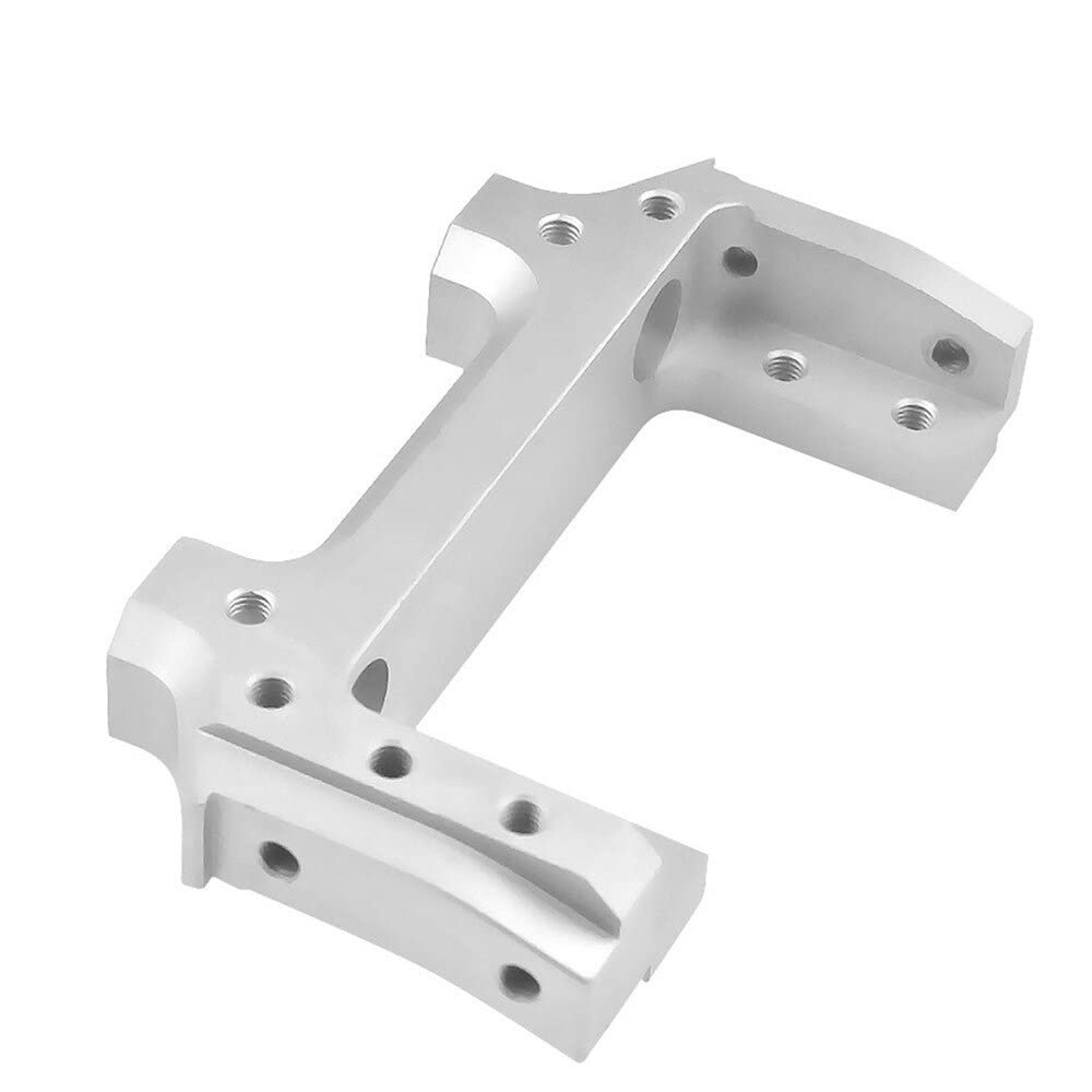 Replacement Part For Front Bumper Mount Servo Bracket Front Steering Gear Bracket For 1/10 SCX10 II 90046 90047 RC Car Accessories - (Color: Silver)