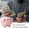 11''Large Pink Piggy Bank for Adults Must Break to Open,Piggy Bank for Boys,Ceramic Coin Bank,Girls Money Box Jar,alcancias de Dinero para adultos nios,Modern Home Decor Living Room view 4