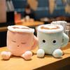 Cute Matcha Latte Coffee Cup Shaped Pillow Real-Life Green Tea Latte Coffee Stuffed Soft Plush Toys Doll (30CM, Pink) view 2