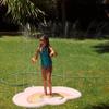 Rae Dunn x CocoNut Float Rainbow Cloud Splash Pad - Hello Summer Theme - Durable Long-Lasting Water Toy - Safe & Fun Backyard Sprinkler Ideal for Summer Parties & Swim Events view 2