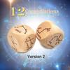 Creative 30MM Wooden Constellation Dice Set, Laser Engraved 6-Sided Wood Big Zodiac Dices for Constellation Divination Accessory (2Pcs/Set(1Pair), V2) view 2