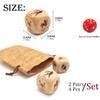 Hometu Creative 30MM Wooden Constellation Dice Set, Laser Engraved 6-Sided Wood Big Zodiac Dices for Constellation Divination Accessory (2Pcs/Set(1Pair), V1) view 3