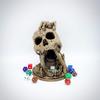 3D Printed Hand-Painted Desert's Kiss Skull Diorama Dice Tower view 1