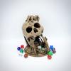 3D Printed Hand-Painted Desert's Kiss Skull Diorama Dice Tower view 2