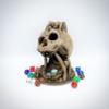 3D Printed Hand-Painted Desert's Kiss Skull Diorama Dice Tower view 3