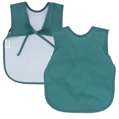 BapronBaby Minimalist Pine Bapron - No Neck Tie Safer Bib for Baby & Toddler - Soft Waterproof Stain Resistant - Machine Washable - Sz Baby/Toddler 6m-3T