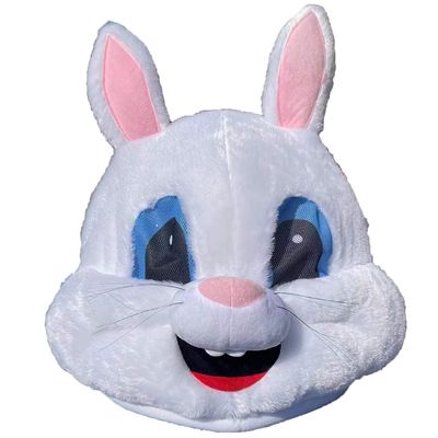 NQBRNG Cute Easter Rabbit Plush Halloween Party Bunny Head Mask Mascot Costume
