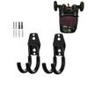 2 Pcs Wall Mount Baby Stroller Hanger, Baby Stroller Holder Wall Mount, Baby Stroller Wall Rack, Garden Power Tool Hanger Wall Hook, Steel Garage Tool Storage Organizer Utility Hooks (Small J) view 1