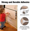 2 Pack Upgraded Invisible Baby Proofing Cabinet Latch Locks  No Drilling or Tools Required, Works with Most Cabinets and Drawers, Child Proof Cabinet Locks Latches - Adhesive Easy Installation view 2