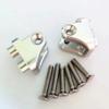 for Team Losi 1/6 Super Baja Rey LOS254040 Aluminum Rear Upper Axle Suspension Link Mount Silver view 1