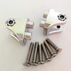 for Team Losi 1/6 Super Baja Rey LOS254040 Aluminum Rear Upper Axle Suspension Link Mount Silver view 2