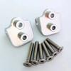 for Team Losi 1/6 Super Baja Rey LOS254040 Aluminum Rear Upper Axle Suspension Link Mount Silver view 3