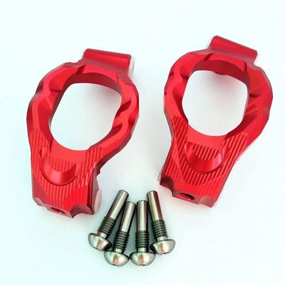 for Traxxas 1/10 MAXX 8932 Aluminum Front C Hubs Red