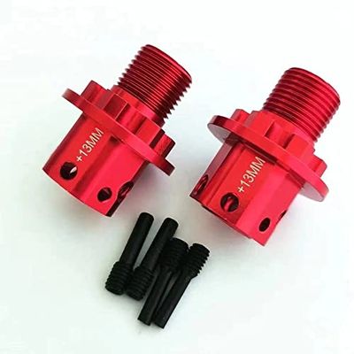 for Arrma Typhon Talion Kraton Senton AR310484 AR310592 Aluminum Lengthened Wheel Hex 17mm Red