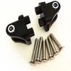 for Team Losi 1/6 Super Baja Rey LOS254040 Aluminum Rear Upper Axle Suspension Link Mount Black view 1