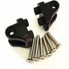 for Team Losi 1/6 Super Baja Rey LOS254040 Aluminum Rear Upper Axle Suspension Link Mount Black view 3